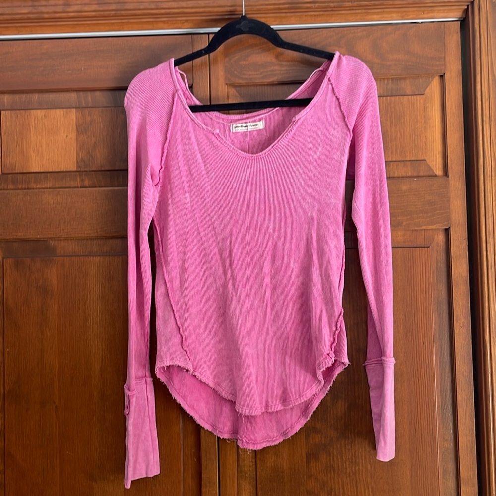 Free People Pink Long Sleeve.